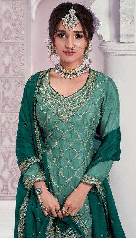 Rang Rasiya Super Hit 69541 Series Chinon Embroidered Salwar Suits Wholesale In India